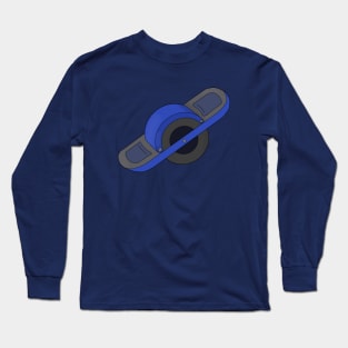 Blue One Wheel Long Sleeve T-Shirt